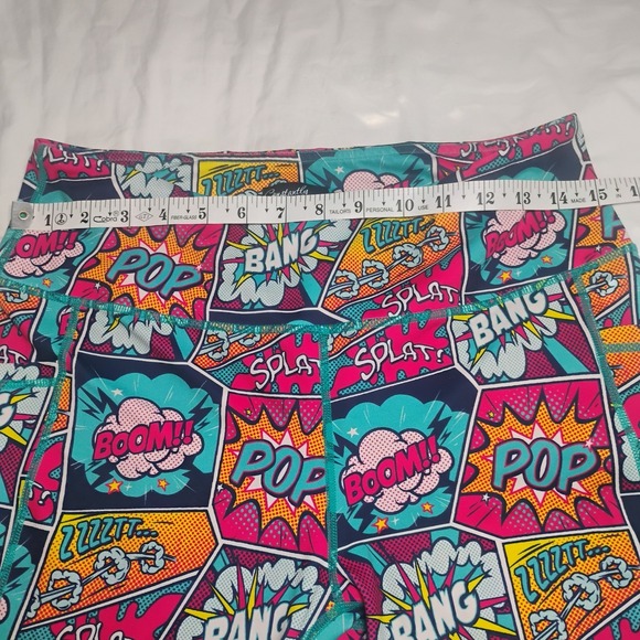 Constantly Varied Gear CVC Capri Leggings‎ Comic Boom Pop Bang Size XL - Picture 2 of 6